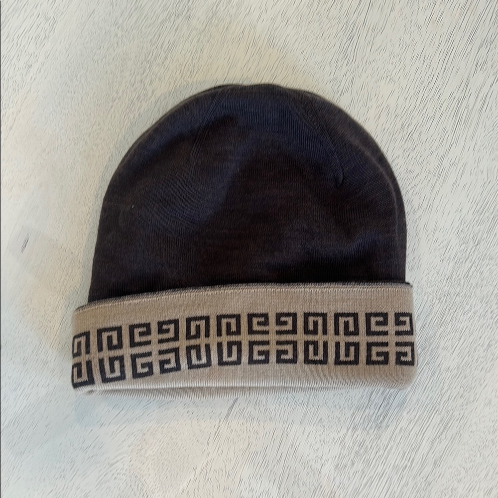 BRAND NEW Givenchy Black and Tan Beanie